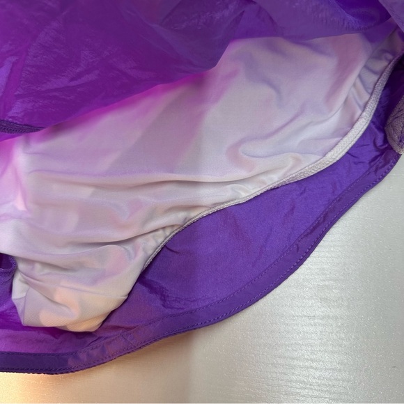 Free People Movement Shorts Womens Large Purple Athletic Nylon Pull On Stripe - Picture 4 of 9